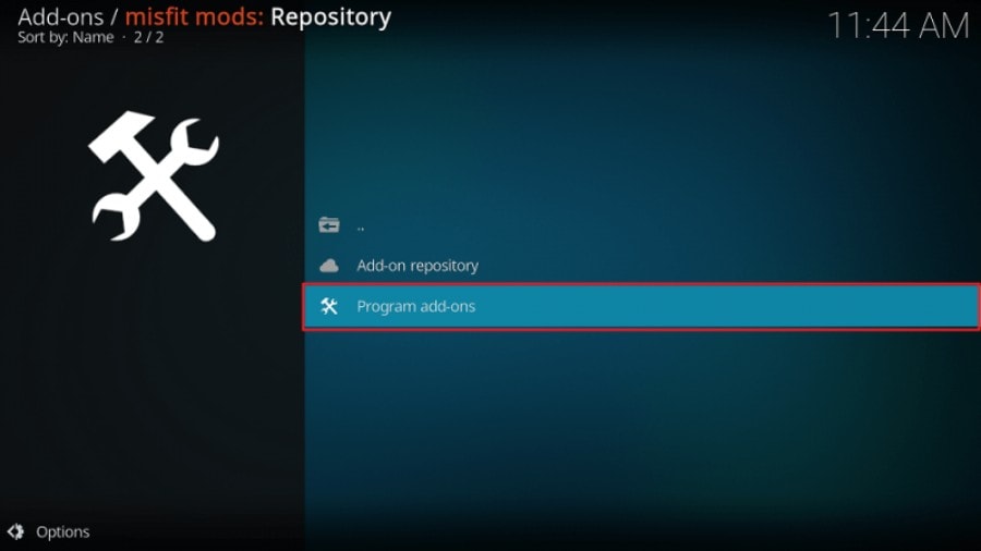 atomic build kodi