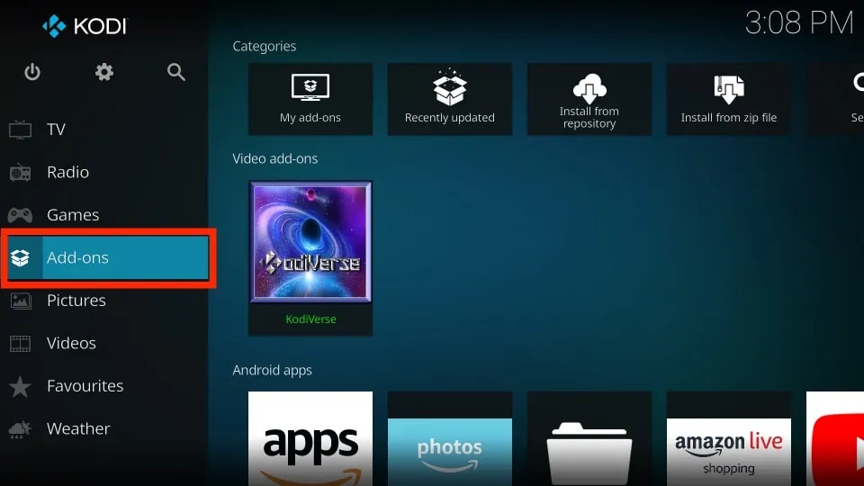 kodi addons