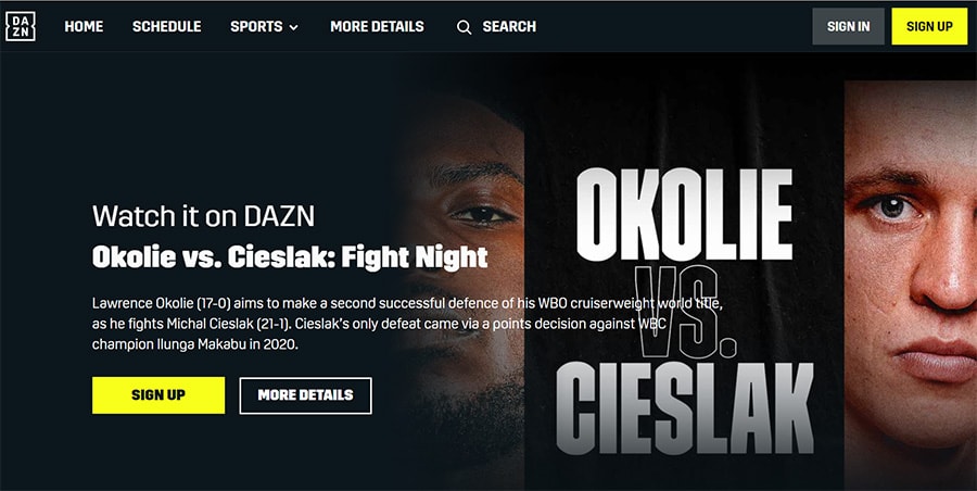 Watch Lawrence Okolie vs. Michal Cieslak Fight online