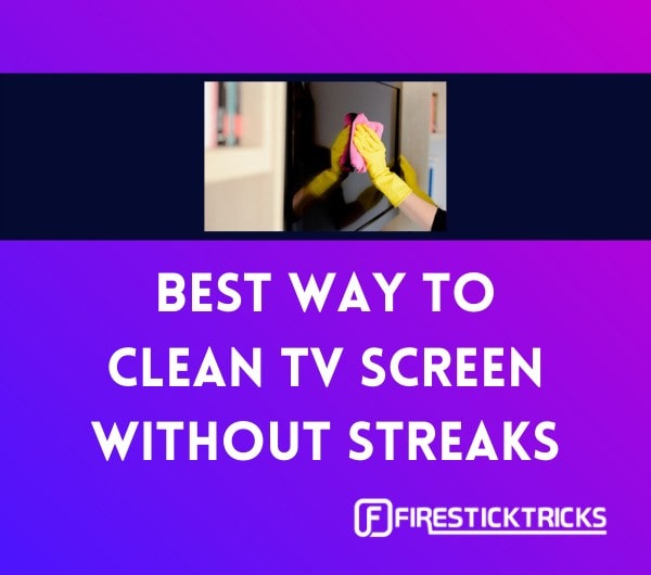 how to clean tv screen