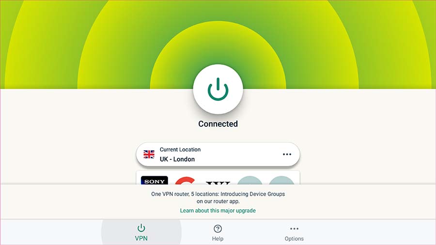 connect to UK server in expressVPN