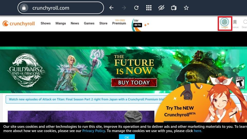 how to install crunchyroll on firestick