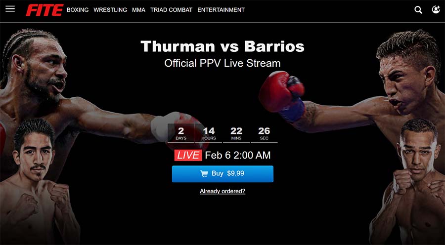 watch thurman vs. barrios on firestick for free