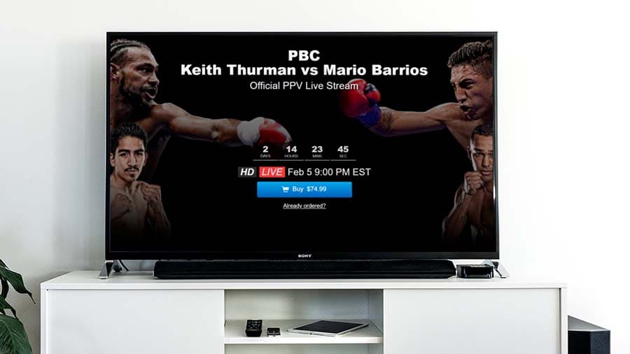 watch thurman vs. barrios on firestick without cable