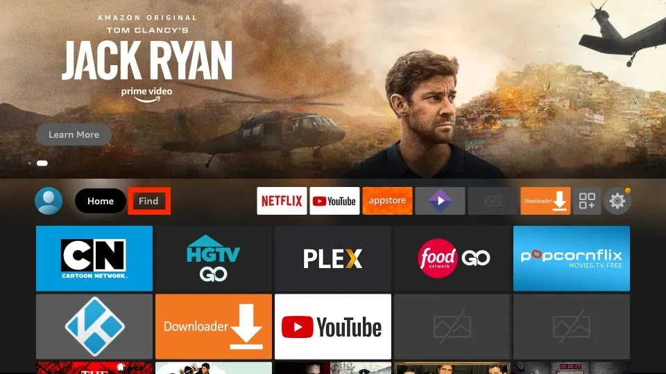 firestick home screen