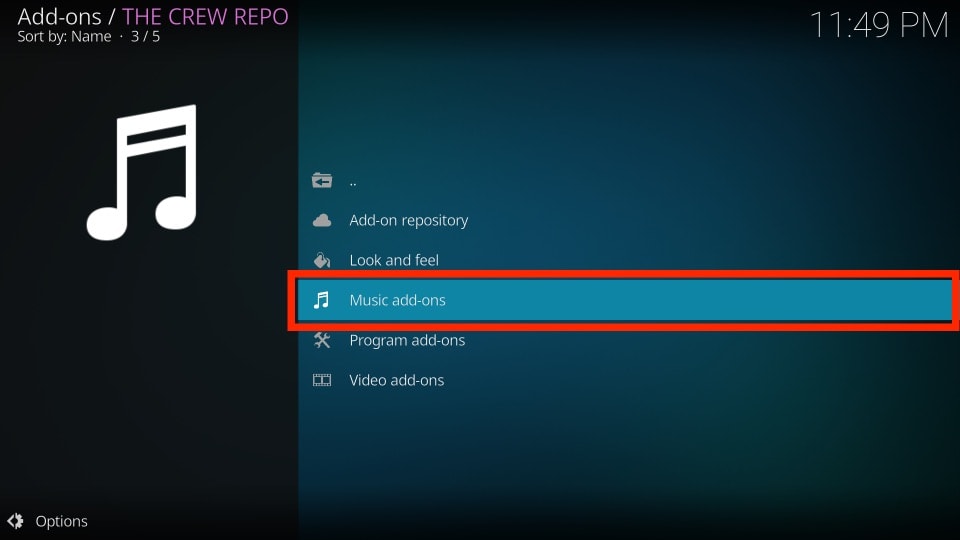 streams mp3 kodi addon
