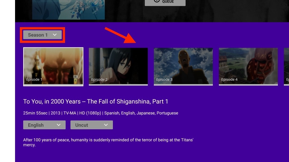 funimation select season