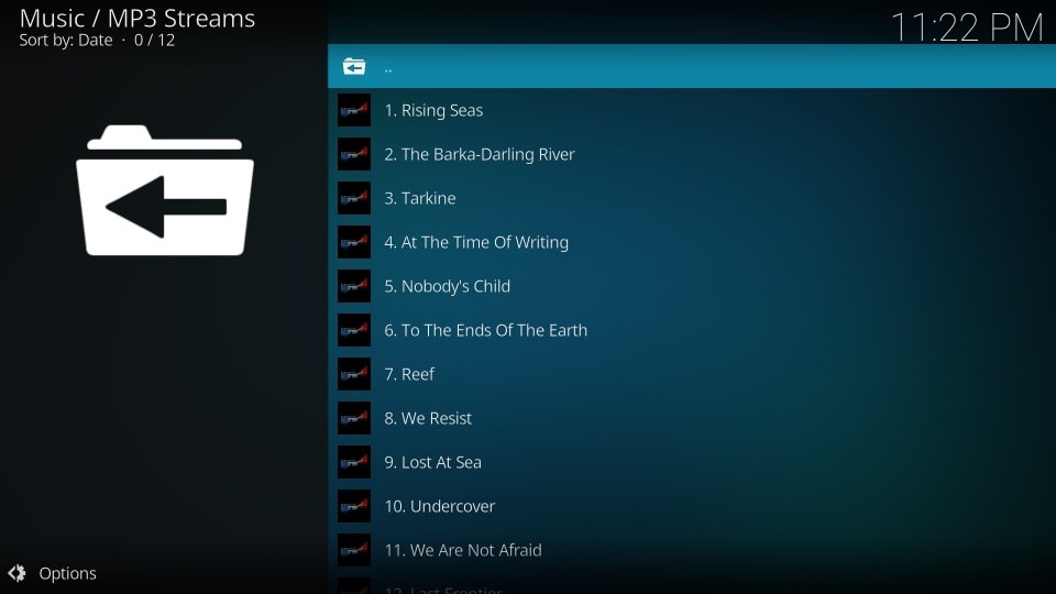 how to install mp3 streams addon on kodi