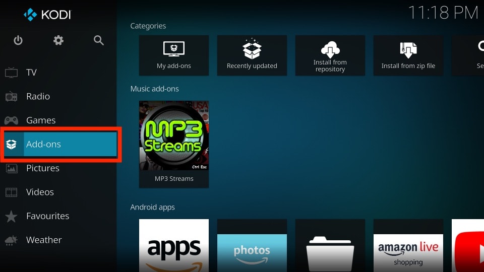 kodi addons