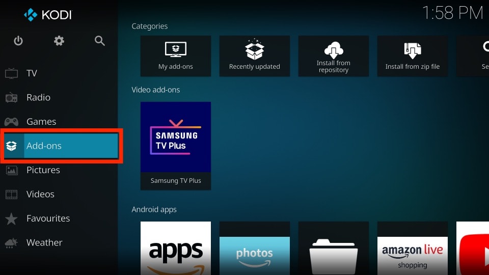 kodi addons