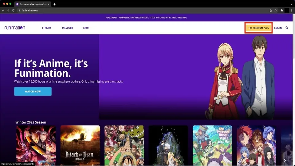 funimation free trial