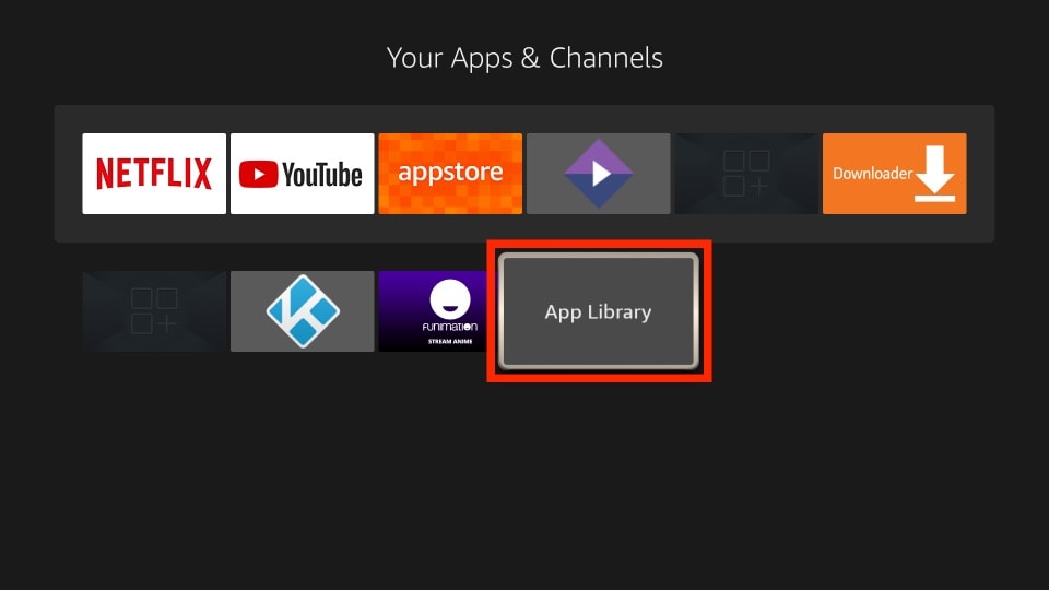 firestick app library