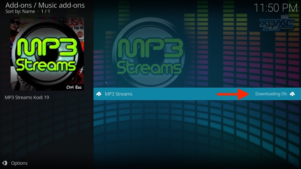 kodi mp3 player