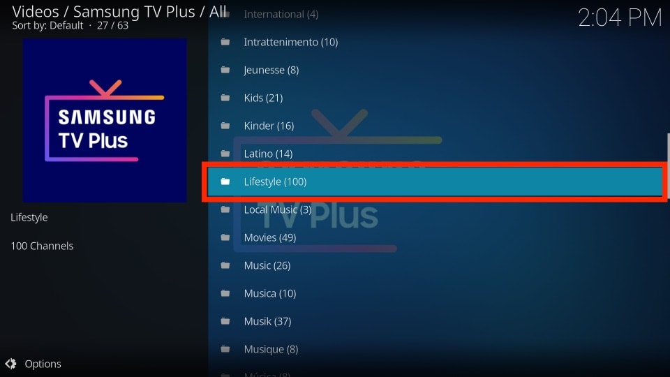 popular sections of live tv all