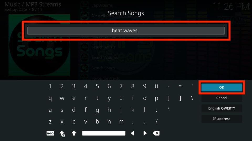 mp3 streams addon on kodi