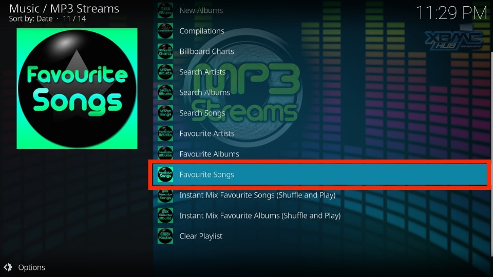 mp3 streams kodi not working