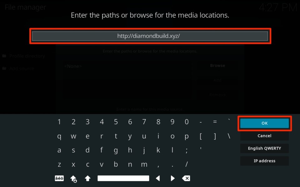 Media Location URL