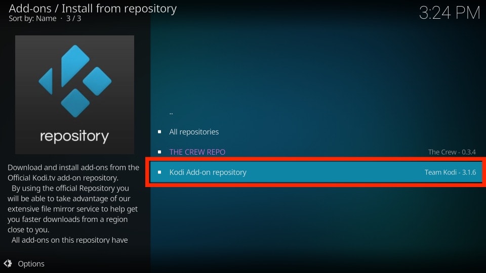 kodi add-on repository