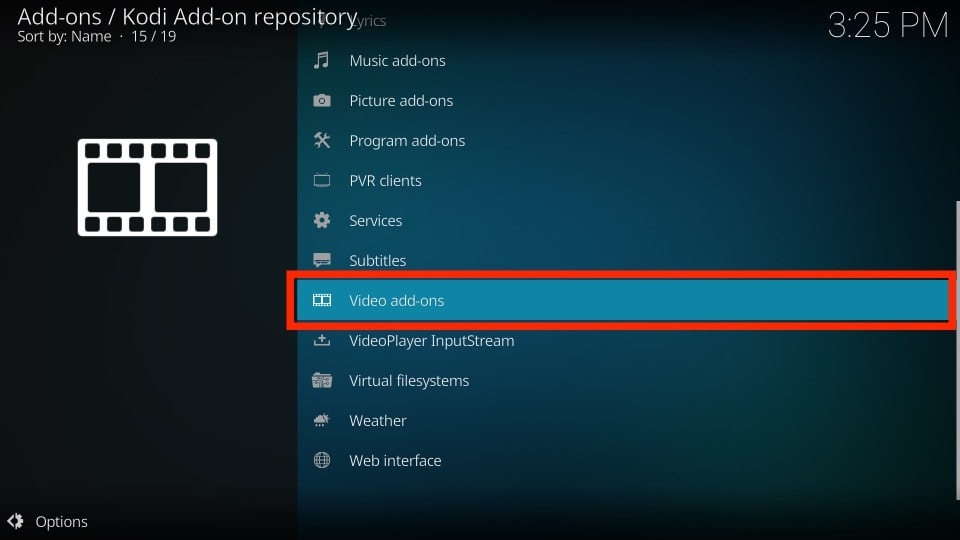 kodi video add-ons