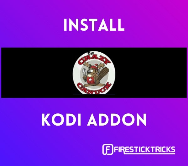 how to install crazy Canucks kodi addon