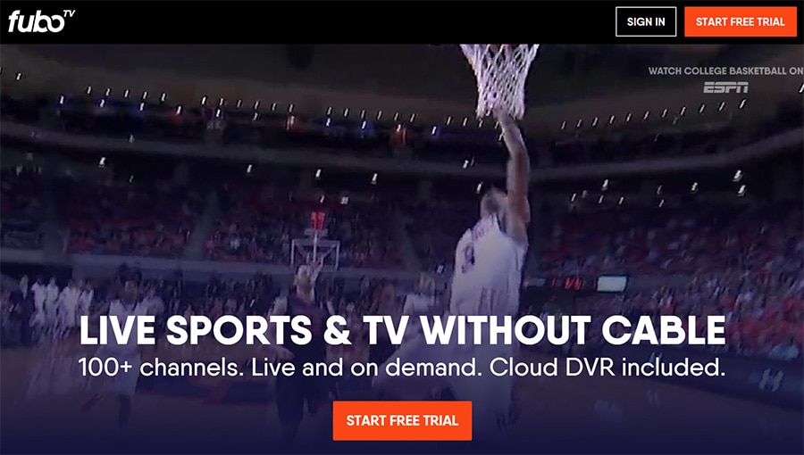 stream march madness online on fubotv