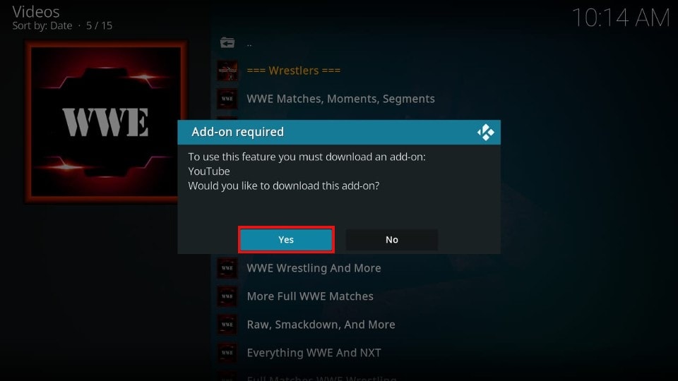 how to install wrestlers kodi addon