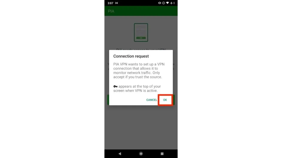 click on ok button