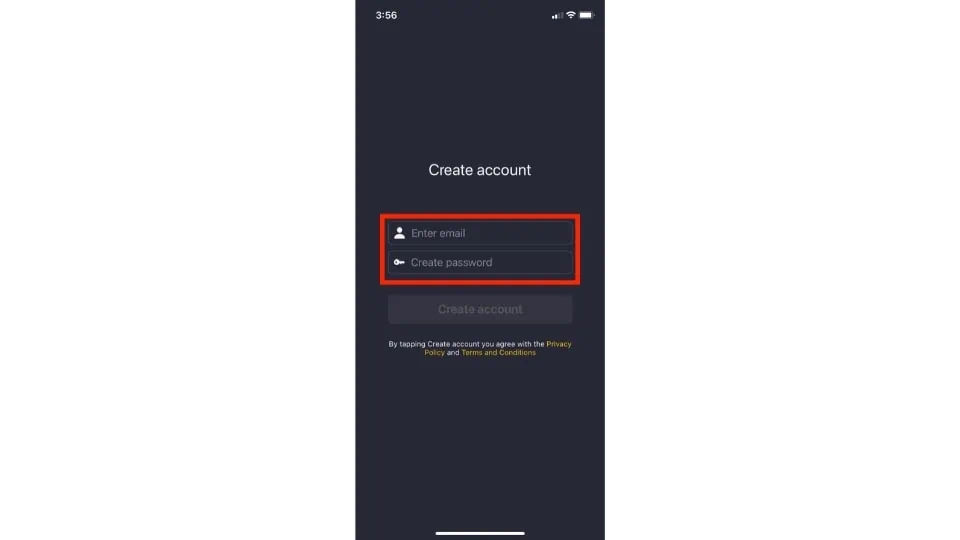 create account