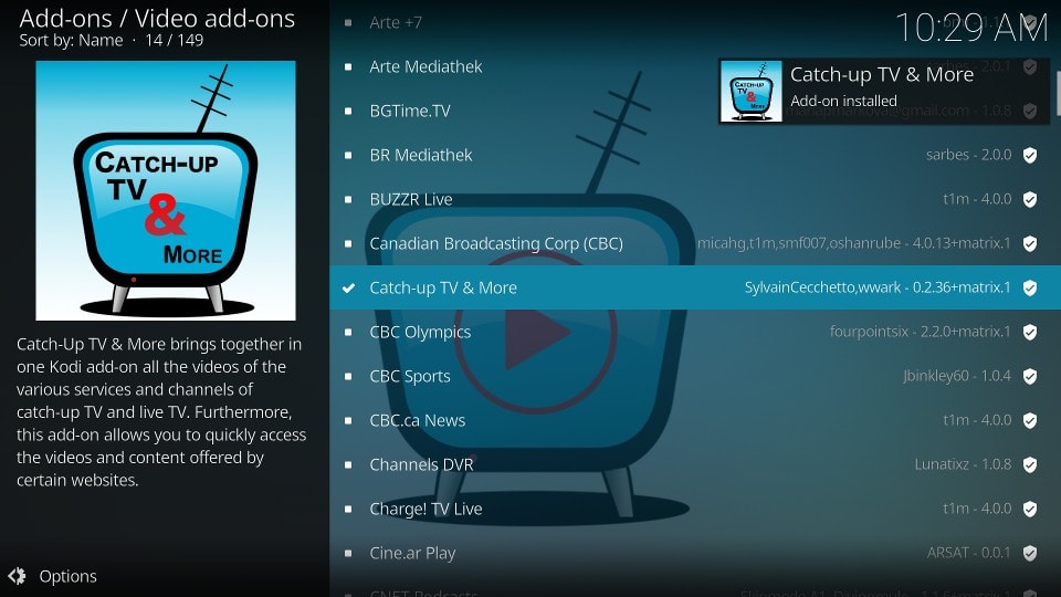 Wait for the addon to download and install