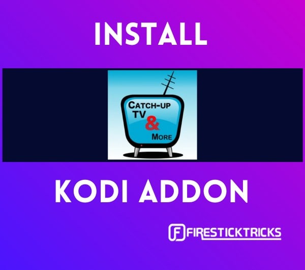 how to install catch up tv kodi addon