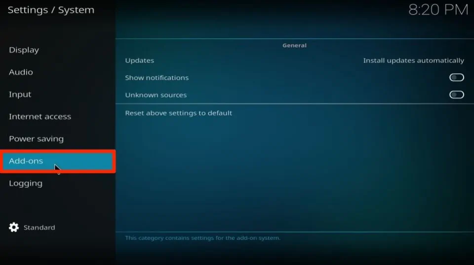 install odin kodi addon