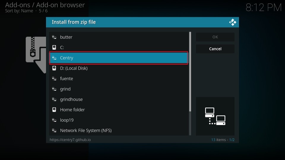 centry zip file
