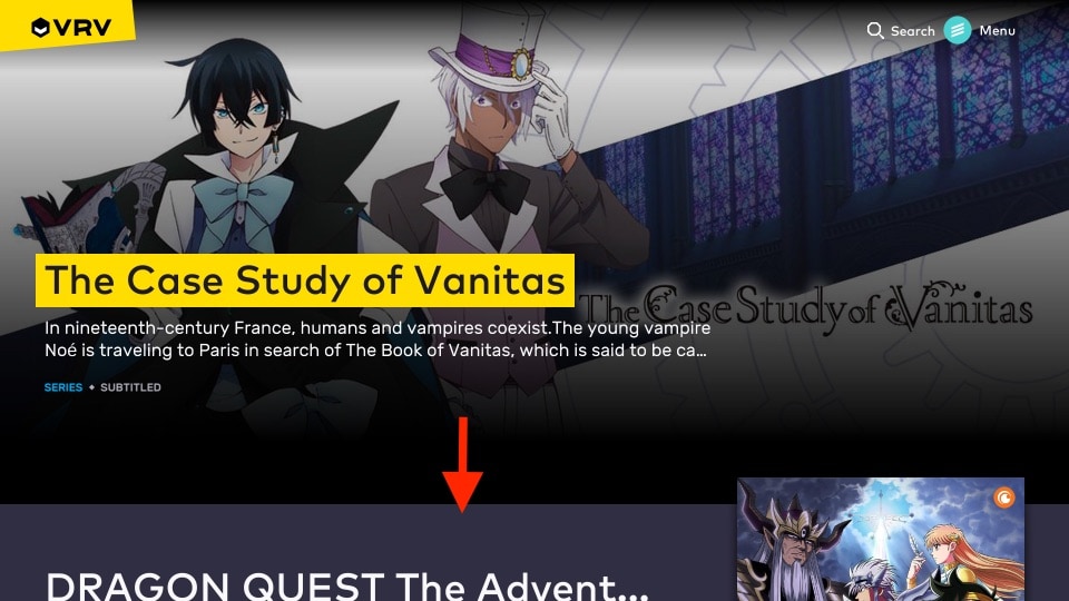 vrv on firestick