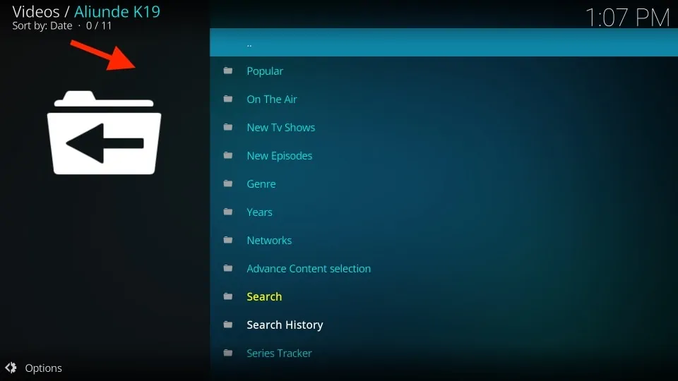 aliunde k19 tv shows folder
