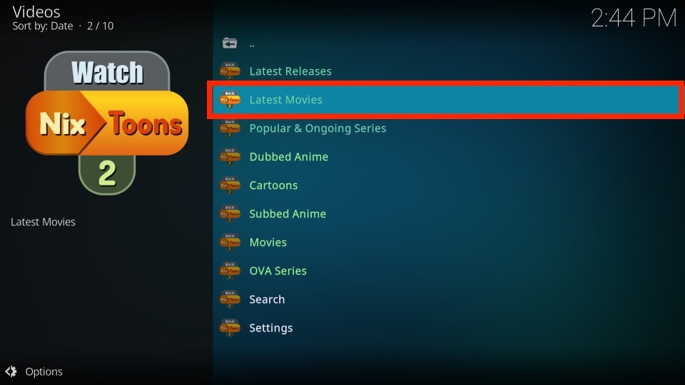 latest movies section