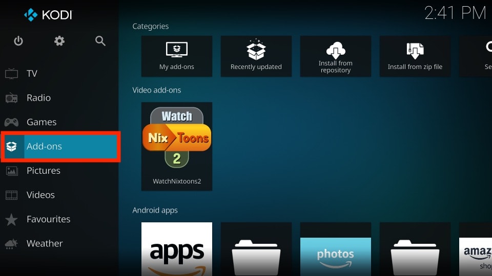 kodi addons