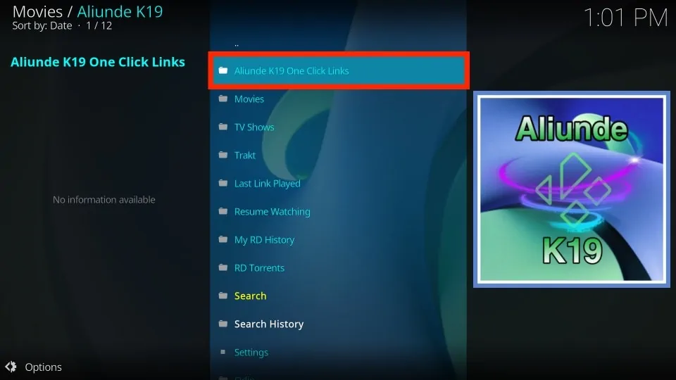 aliunde k19 one click