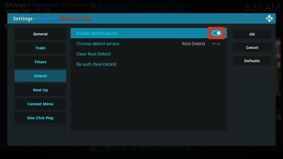 enable debrid service