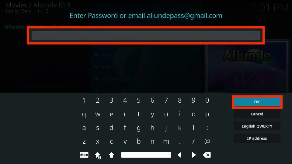 aliunde k19 password