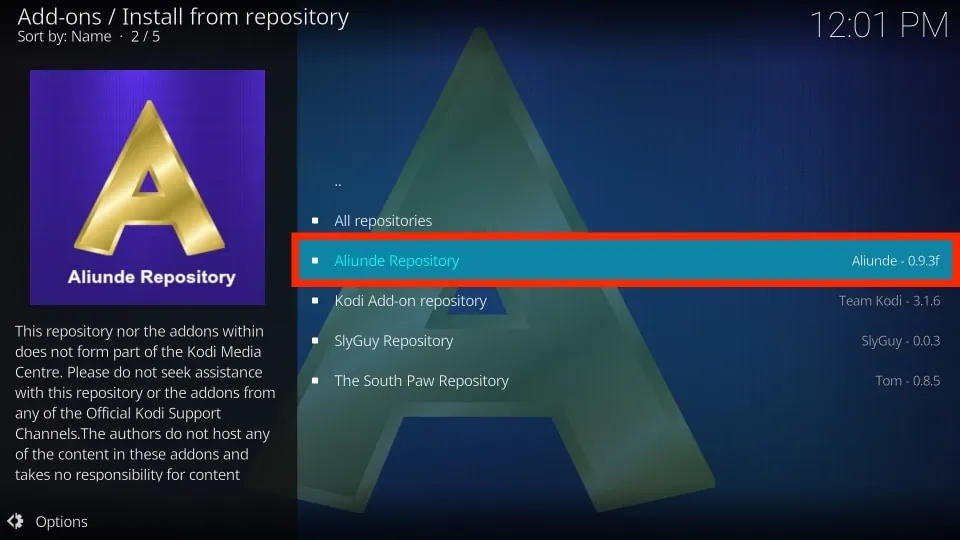 aliunde repository
