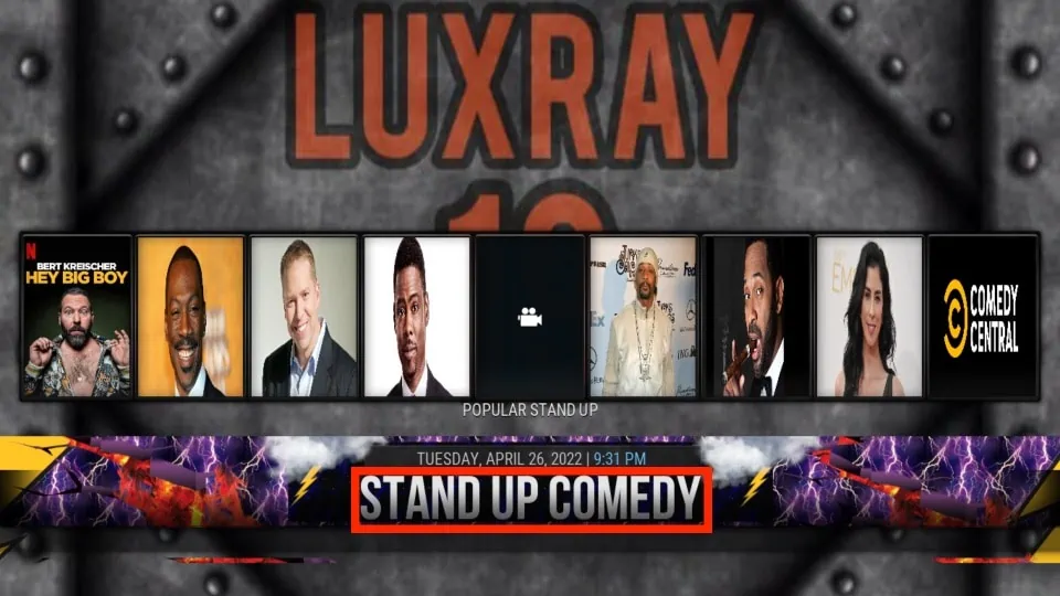 Watch Stand Up Comedy on Luxray Build