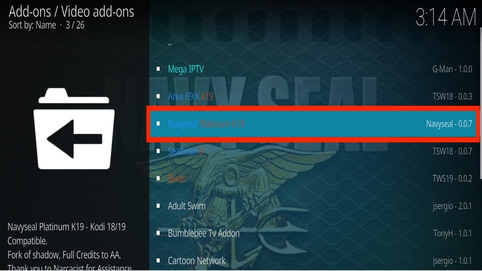 select navyseal platinum k19