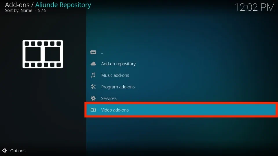 aliunde video addons