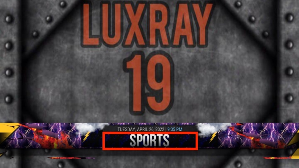Watch Sports on Luxray Build