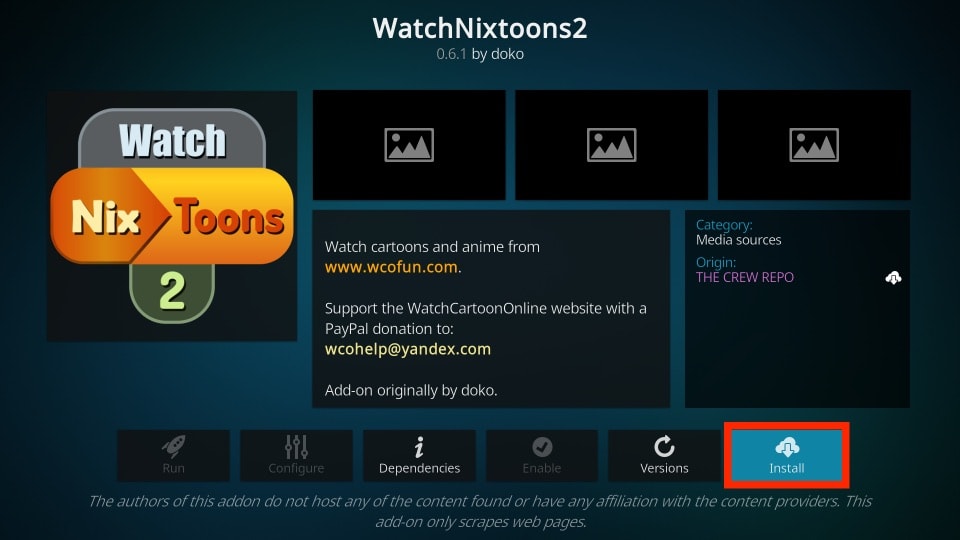 how to install watchnixtoons2 kodi addon