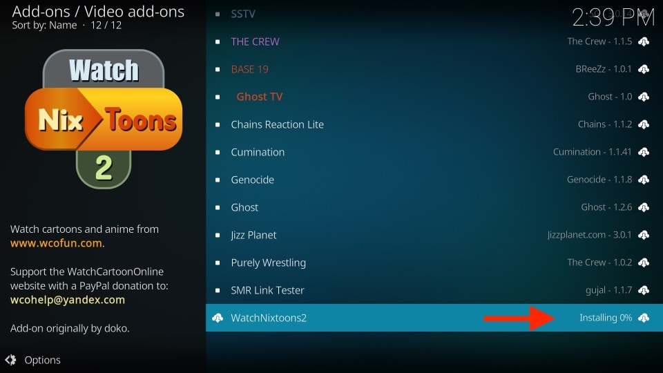 installing watchnixtoons2