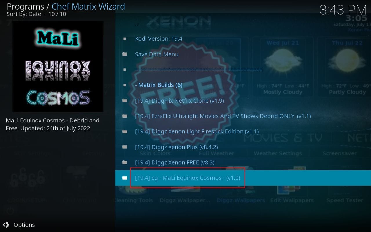 download equinox build 