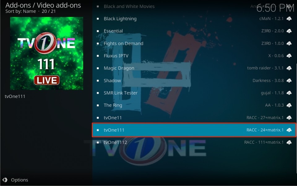 kodi addon tvone