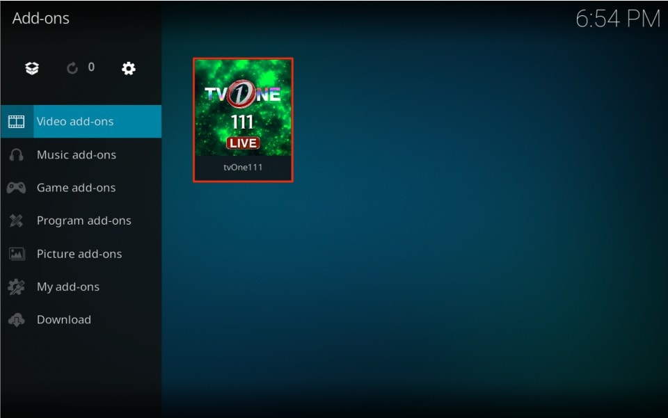 how to use tvone kodi addon