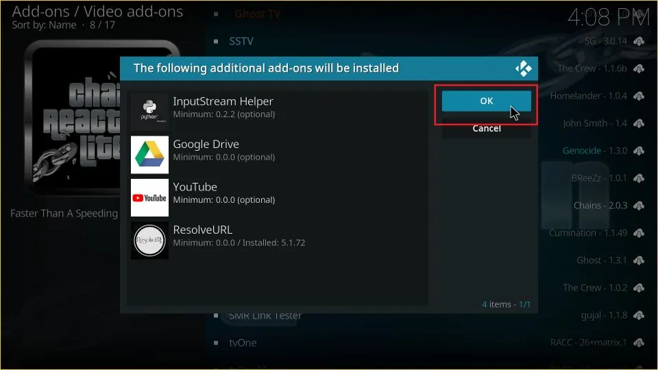 click ok